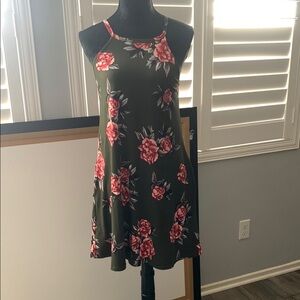 Chic Floral Halter Dress